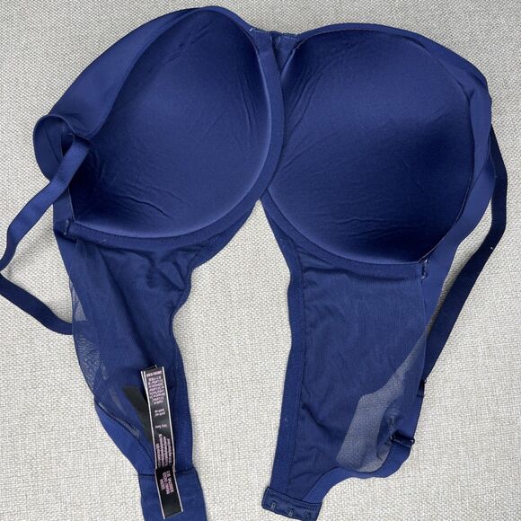 Victoria's Secret Navy Blue VERY SEXY Push Up Bra Size 38 DD EUC - Picture 8 of 8